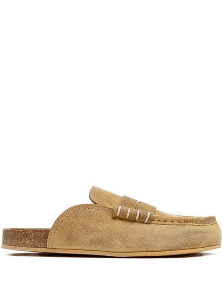  Jw Anderson Stitch-detail Mules - Neutrals 