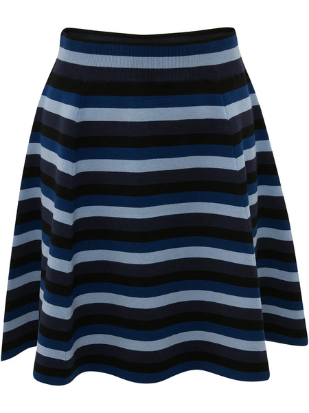  Jw Anderson Striped Flared Miniskirt - Blue 