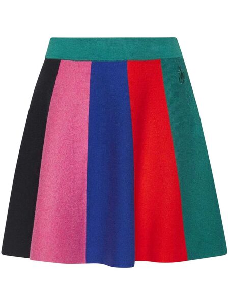  Jw Anderson Striped Mini Skirt - Green 