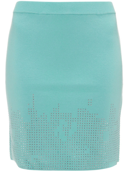  Jw Anderson Stud-detail Knitted Skirt - Blue 