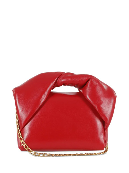  Jw Anderson Twisted-handle Leather Shoulder Bag - Red 