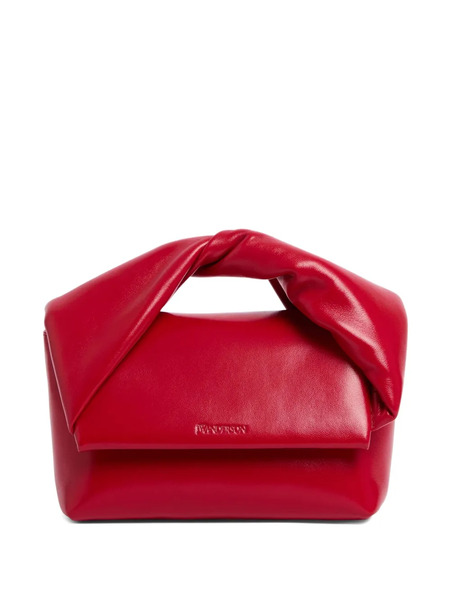  Jw Anderson Twisted-handle Leather Tote Bag - Red 