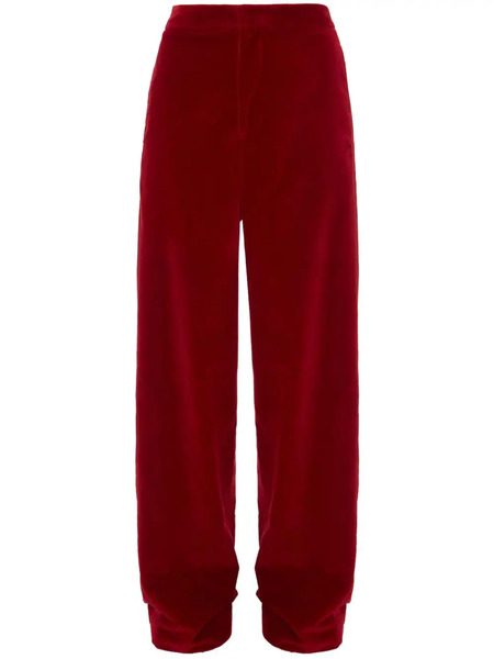  Jw Anderson Wide-leg Mid-rise Trousers - Red 