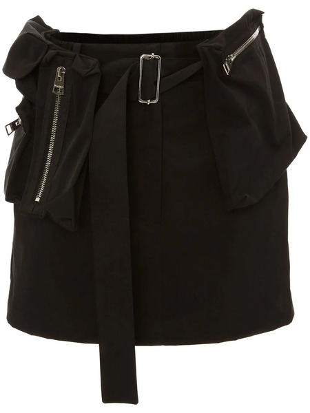 Jw Anderson Zip-detail Miniskirt - Black 