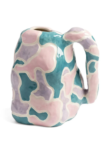  &k Amsterdam Medium Pattern Jug Vase (24cm X 22cm) - Blue 