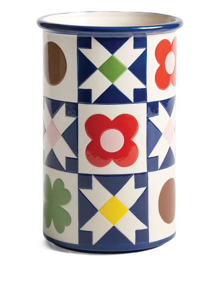  &k Amsterdam Patch Quilt Vase - Blue 
