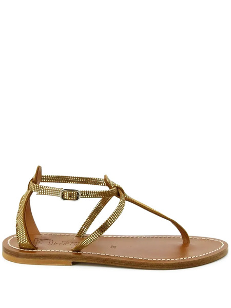  K. Jacques Buffon Flat Sandals - Brown 