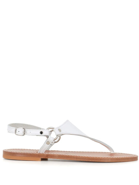 K. Jacques Dionysos Decorative-strap Flat Sandals - White 