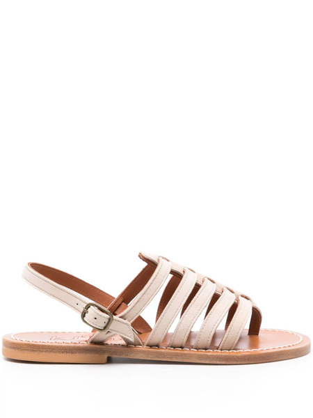  K. Jacques Homere Suede Sandals - Neutrals 