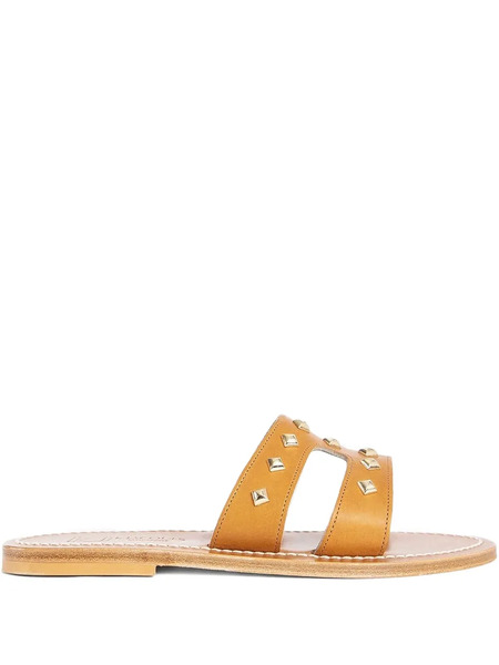  K. Jacques Menandrepyr Studded Sandals - Brown 