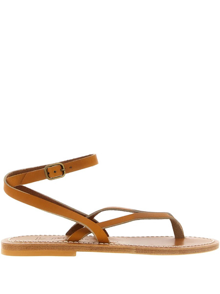  K. Jacques Smyrne Leather Sandals - Brown 