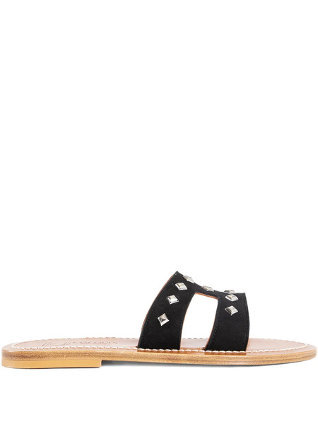 K. Jacques Stud-embellishment Sandals - Black 
