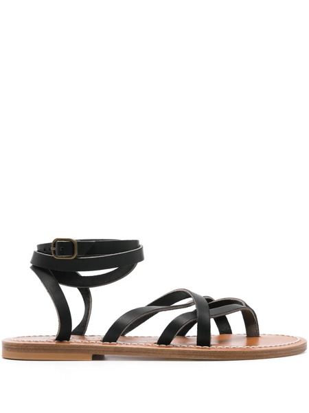  K. Jacques Zenobie Round-toe Sandals - Black 