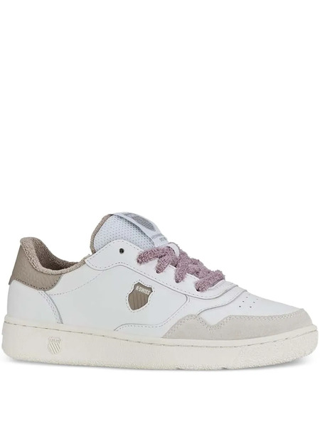  K-swiss Lace-up Suede-panelled Sneakers - White 