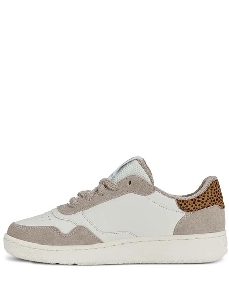  K-swiss Suede-panelled Leopard-print Sneakers - Neutrals 