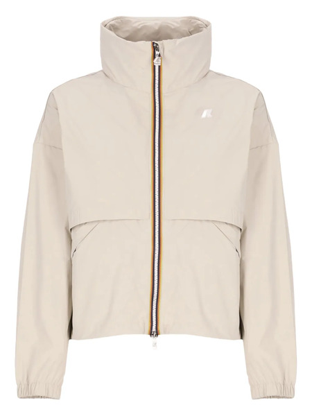  K-way Aubette High-neckline Foldable-hood Jacket - Neutrals 