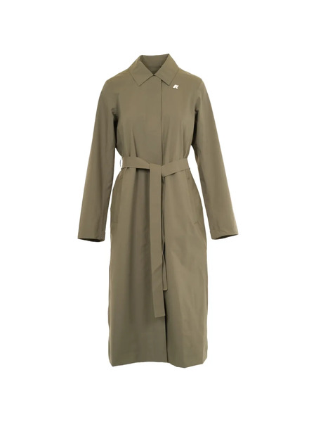  K-way Barbra Waist-belt Coat - Green 