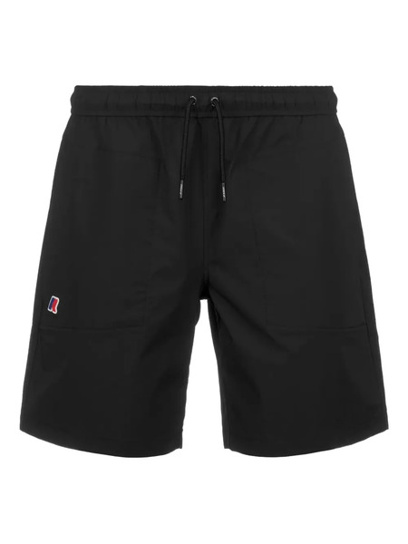  K-way Drawstring Logo-detail Track Shorts - Black 