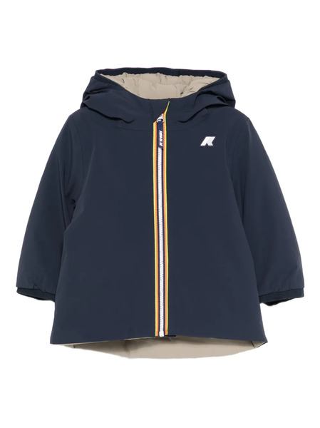 K-way E. Jack St Warm Reversible Hooded-zip Jacket - Blue 