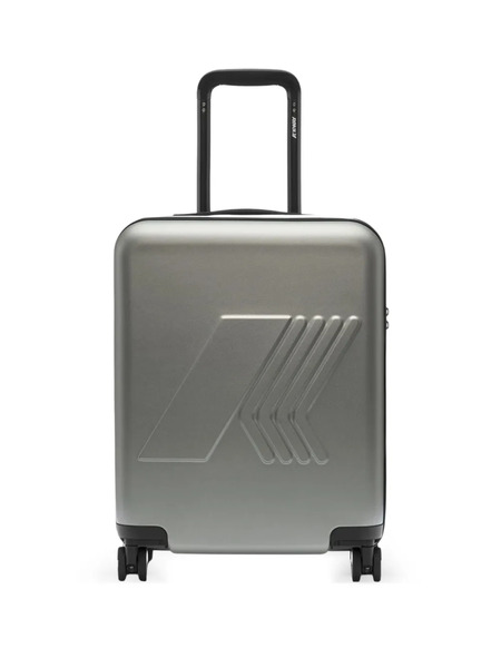 K-way Eudoxie Striped Suitcase - Grey 