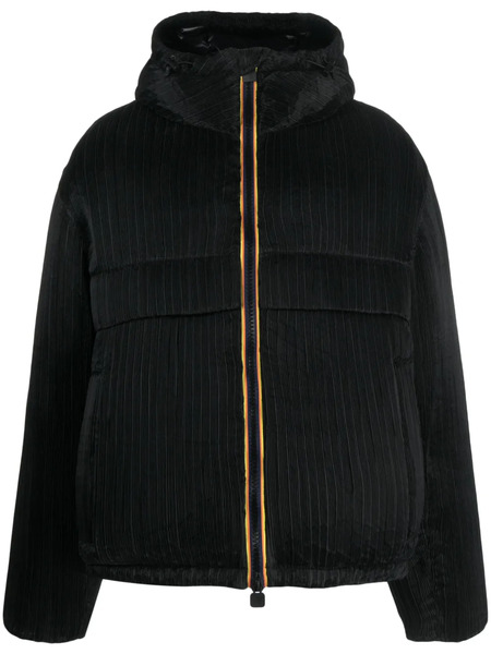  K-way Hooded Duck-down Puffer Jacket - Black 