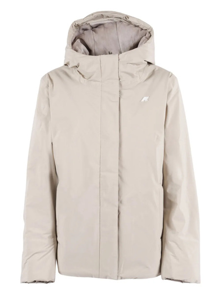  K-way Hooded Padded Jacket - Neutrals 