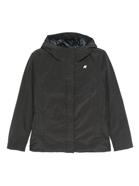  K-way Hooded Zip-front Jacket - Black 