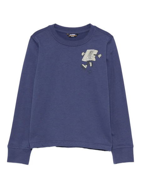  K-way Ice-skate Long-sleeve T-shirt - Blue 