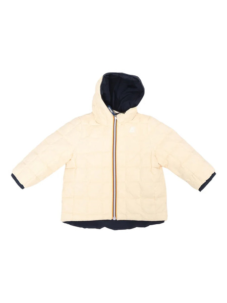  K-way Jack Hooded Quilted Coat - Neutrals 