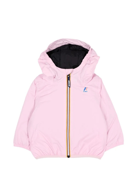  K Way Kids Hooded Coat - Pink 