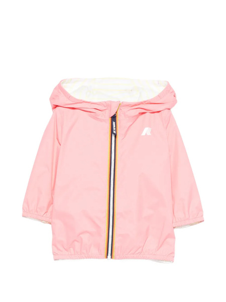  K Way Kids Hooded Jacket - Pink 