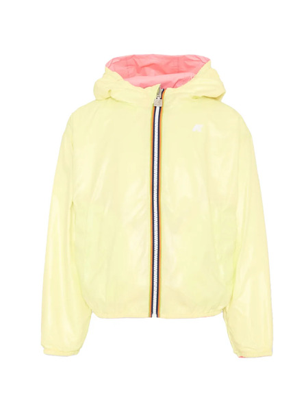  K Way Kids Hooded Jacket - Yellow 