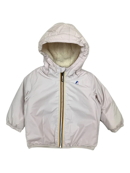  K Way Kids Hooded Padded Jacket - Grey 