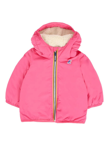  K Way Kids Hooded Padded Jacket - Pink 