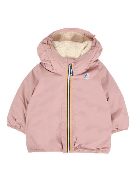  K Way Kids Hooded Padded Jacket - Pink 