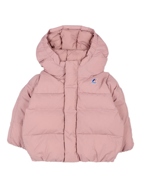  K Way Kids Hooded Padded Jacket - Pink 