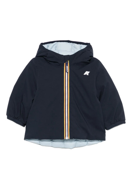  K Way Kids Hooded Reversible Jacket - Blue 