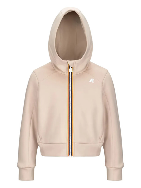  K Way Kids Hooded Zip-up Jacket - Neutrals 