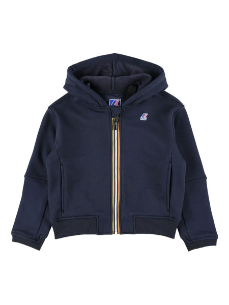  K Way Kids Hooded Zip-up Top - Blue 