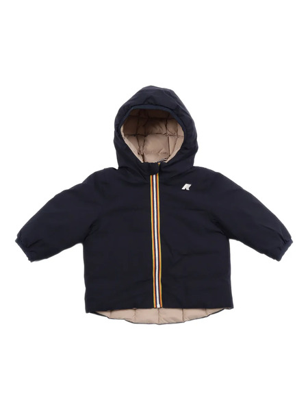  K Way Kids Jack Hooded Padded Jacket - Blue 
