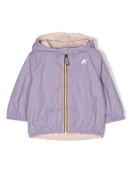  K Way Kids Jake Reversible Hooded Jacket - Purple 