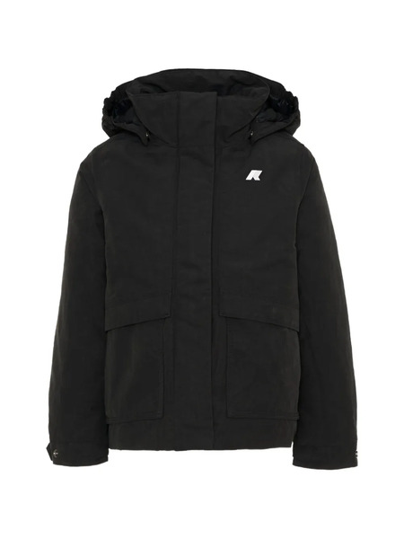  K Way Kids Kali Hooded Puffer Jacket - Black 