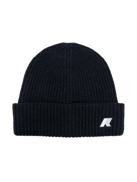  K Way Kids Logo-appliqué Beanie - Blue 