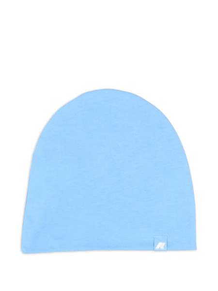  K Way Kids Logo-patch Beanie Hat - Blue 