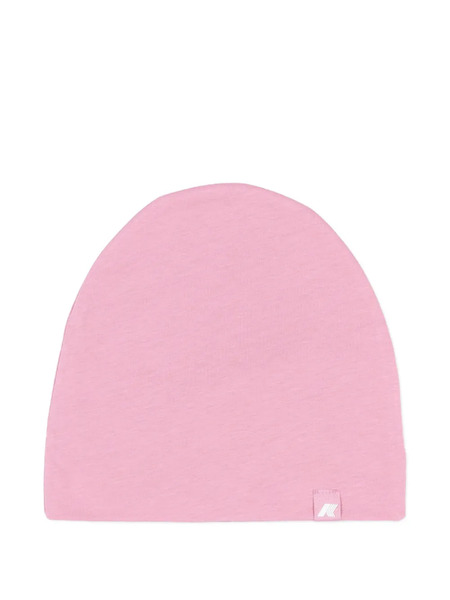  K Way Kids Logo-patch Beanie Hat - Pink 