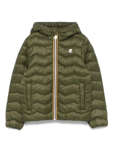  K Way Kids Logo-patch Jacket - Green 