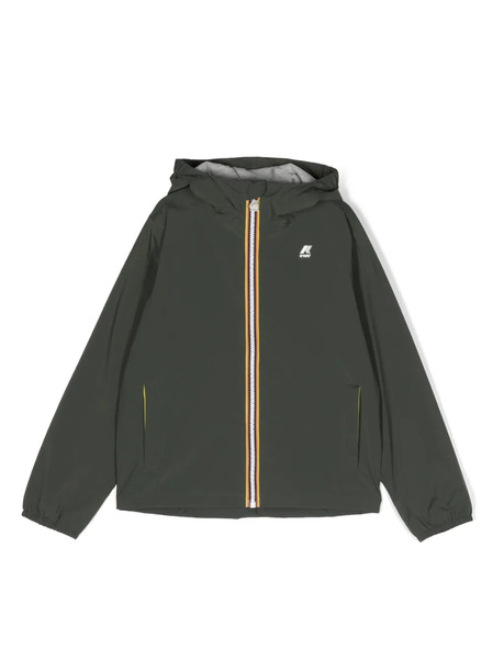 K Way Kids Logo-patch Zip-up Jacket - Green 