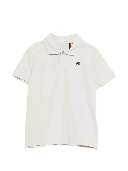  K Way Kids Logo Polo Shirt - Neutrals 