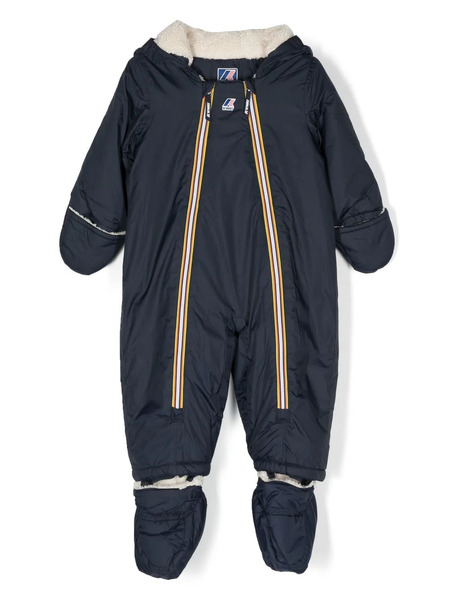  K Way Kids Padded Hooded Snowsuit - Blue 