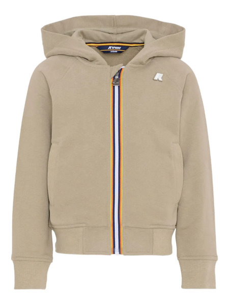  K Way Kids P.antohony Zip-up Hoodie - Neutrals 